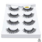 SEXYSHEEP 2/4 pairs natural false eyelashes fake lashes long makeup 3d mink lashes eyelash extension mink eyelashes for beauty