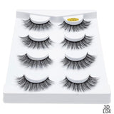 SEXYSHEEP 2/4 pairs natural false eyelashes fake lashes long makeup 3d mink lashes eyelash extension mink eyelashes for beauty