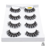 SEXYSHEEP 2/4 pairs natural false eyelashes fake lashes long makeup 3d mink lashes eyelash extension mink eyelashes for beauty