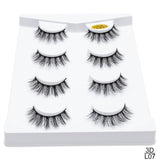 SEXYSHEEP 2/4 pairs natural false eyelashes fake lashes long makeup 3d mink lashes eyelash extension mink eyelashes for beauty