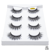 SEXYSHEEP 2/4 pairs natural false eyelashes fake lashes long makeup 3d mink lashes eyelash extension mink eyelashes for beauty