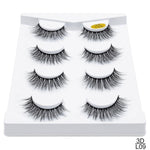 SEXYSHEEP 2/4 pairs natural false eyelashes fake lashes long makeup 3d mink lashes eyelash extension mink eyelashes for beauty