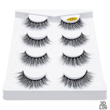 SEXYSHEEP 2/4 pairs natural false eyelashes fake lashes long makeup 3d mink lashes eyelash extension mink eyelashes for beauty