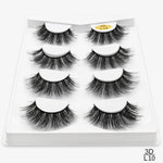 SEXYSHEEP 2/4 pairs natural false eyelashes fake lashes long makeup 3d mink lashes eyelash extension mink eyelashes for beauty