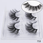 SEXYSHEEP 2/4 pairs natural false eyelashes fake lashes long makeup 3d mink lashes eyelash extension mink eyelashes for beauty