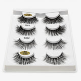 SEXYSHEEP 2/4 pairs natural false eyelashes fake lashes long makeup 3d mink lashes eyelash extension mink eyelashes for beauty