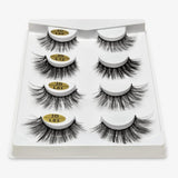 SEXYSHEEP 2/4 pairs natural false eyelashes fake lashes long makeup 3d mink lashes eyelash extension mink eyelashes for beauty