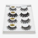 SEXYSHEEP 2/4 pairs natural false eyelashes fake lashes long makeup 3d mink lashes eyelash extension mink eyelashes for beauty